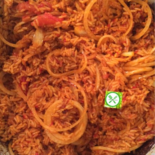 Oven Baked Jollof Rice, Nigerian oven baked rice, Niigerian oven baked jollof rice, baked jollof rice