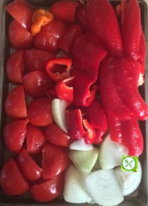 pepper in a baking sheet