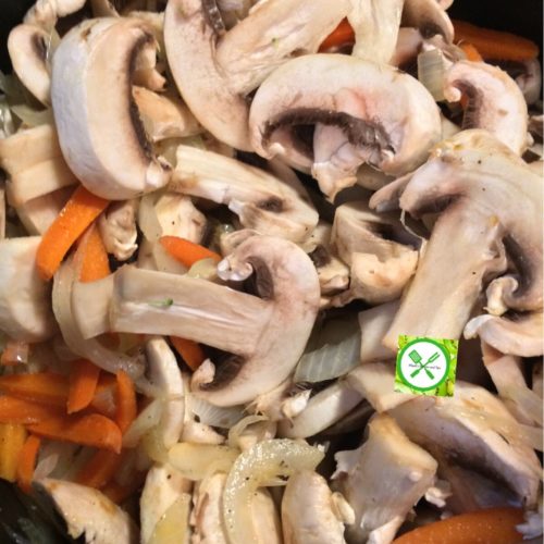 veg with teriyaki add mushroom