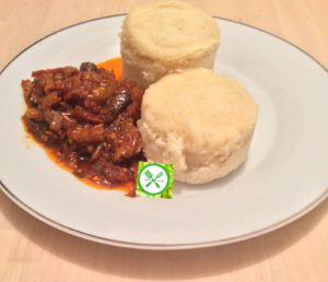 Ekuru and Stew (White moi moi and fried stew), ekuru, how to make ekuru, ofuloju, how to make ekuru, how to make ofuloju, African food, Yoruba food, Kwara food
