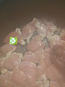 Chicken stir fry w bro n green beans cook chicken