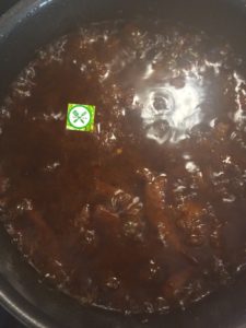 Spicy fried stew ready