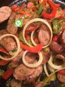 peppered sausage mixture