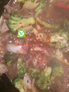 Easy beef and broccoli add pepper flakes