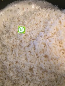 coconut rice with shrimps