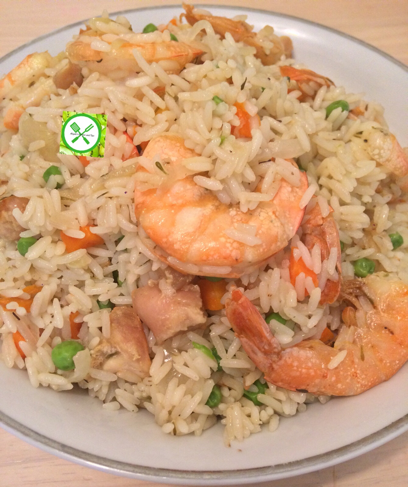 Coconut Rice With Shrimps