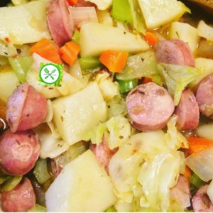 sausage potato and cabbage soup