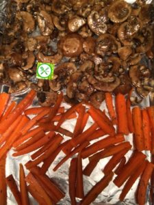 Roasted Mushrooms And Carrots