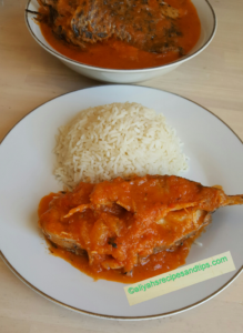 Nigerian fish stew (imoyo)