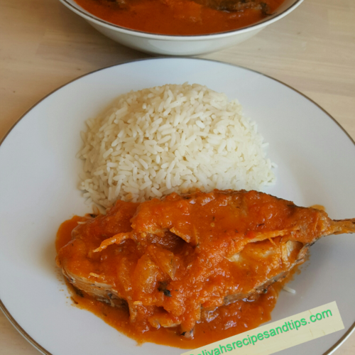 Nigerian fish stew (imoyo)