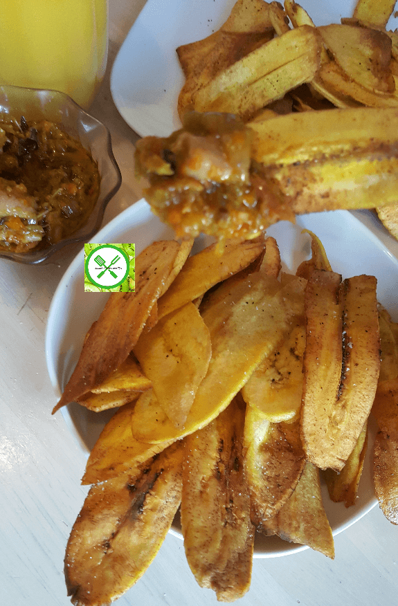 Spicy plantains chips