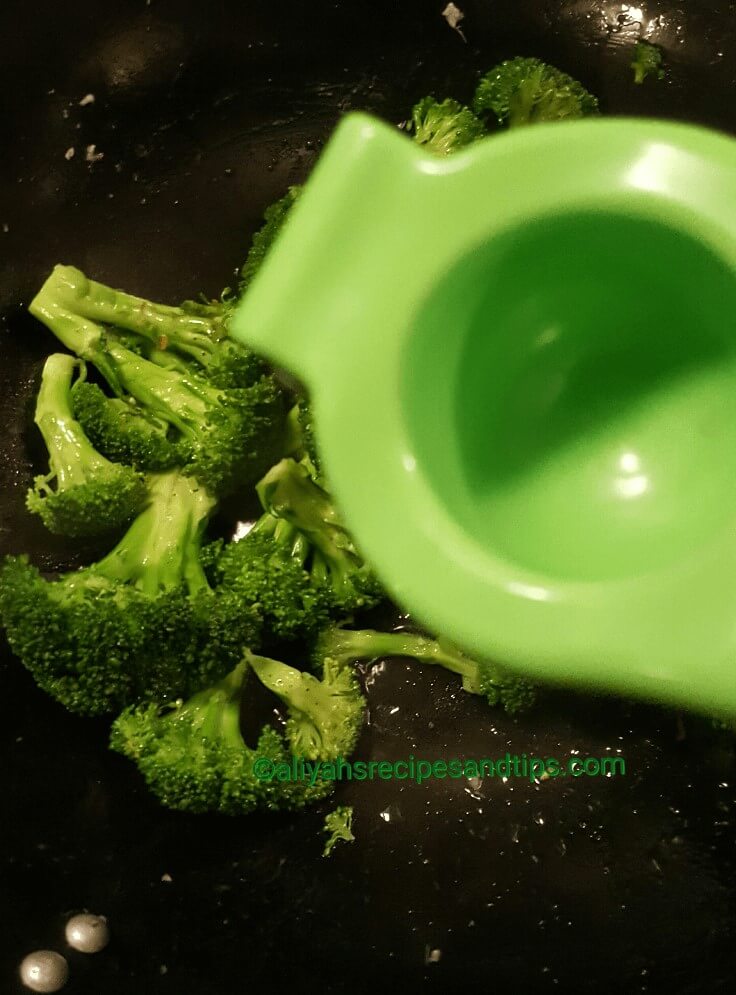 Sauteed lemony broccoli