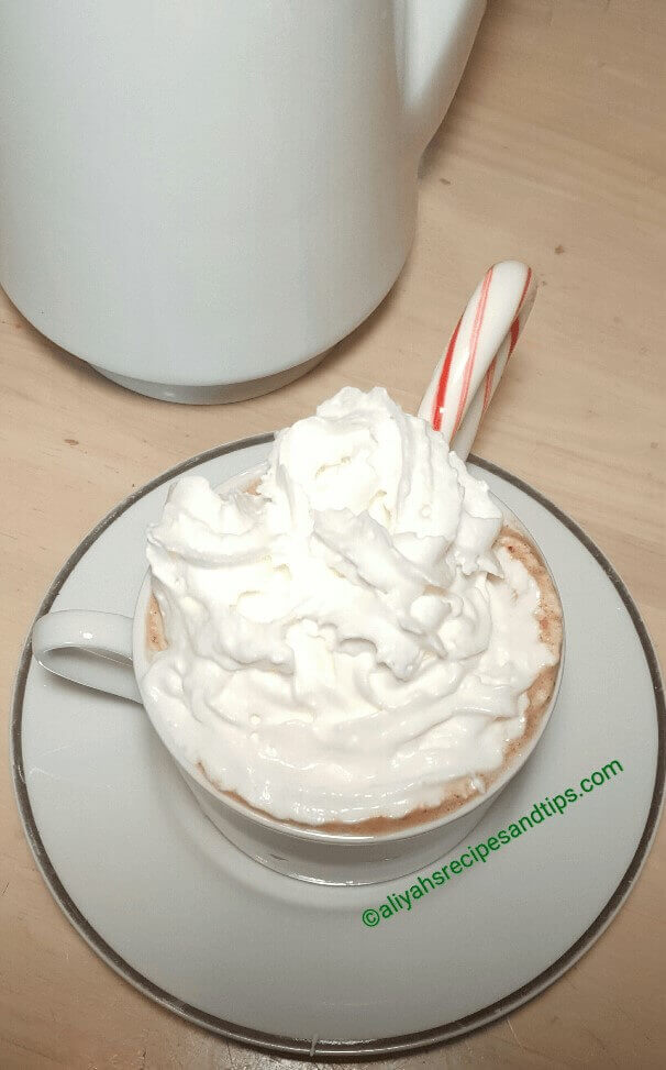 peppermint hot chocolate, hot chocolate, chocolate drink, hot drink, how to make hot chocolate