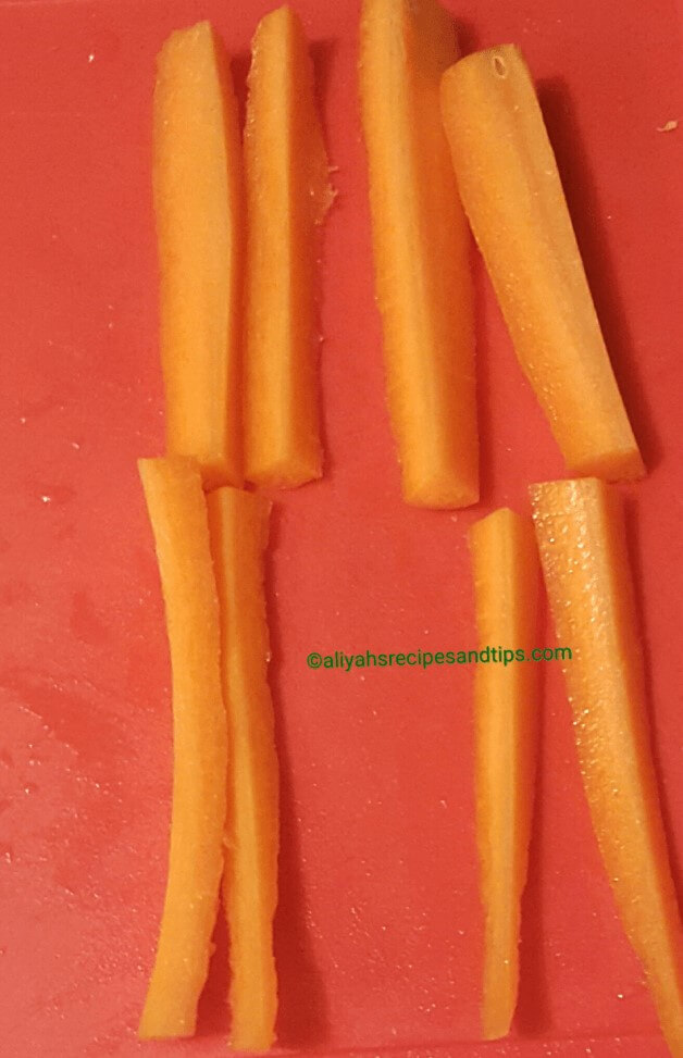 Baked carrot fries, carrot fries, healthy carrot fries, healthy fries, how to make carrot fries, how to bake carrot,