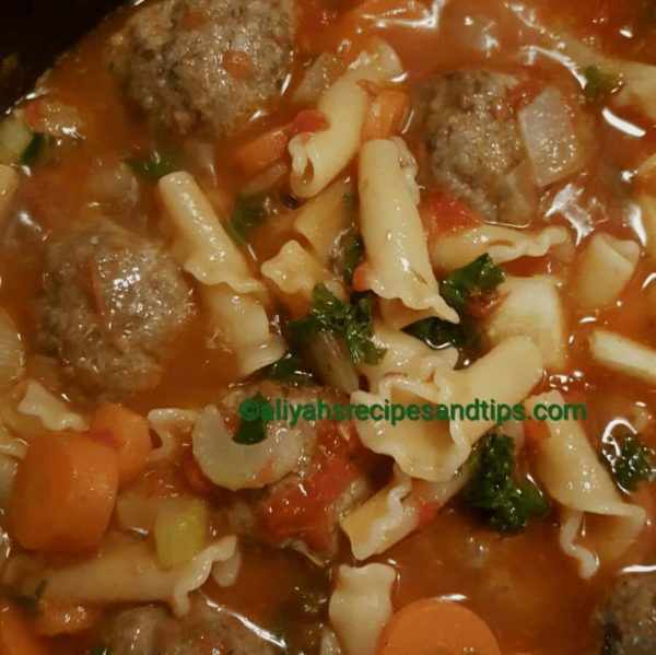 Meatball soup, Italian meatball soup, Soup
