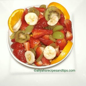 colorful, fruits, fruits salad, honey orange, honey orange fruits salad, honey rainbow, orange glaze, orange sauce, rainbow fruits, salad recipe